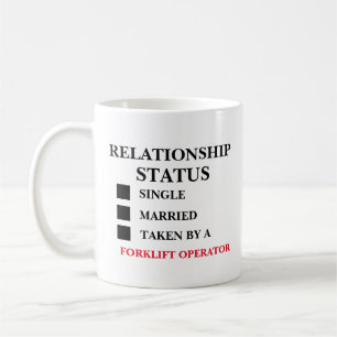 Beziehungsstatus Gabelstaplerfahrer  Kaffeetasse