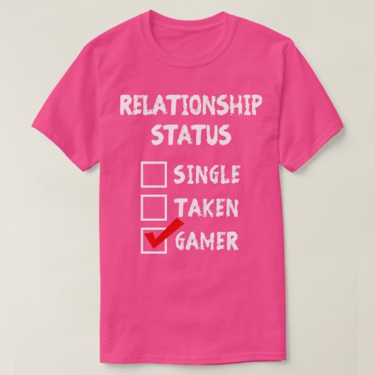 Beziehungsstatus Gamer T-Shirt (Design vorne)
