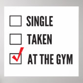 Beziehungsstatus Gym Poster (Vorne)