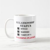 Beziehungsstatus Hochzeitsplaner Kaffeetasse (Links)