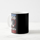 Beziehungsstatus in Liebe mit Badminton Funny B Kaffeetasse (Vorderseite Links)