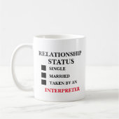 Beziehungsstatus-Interpreter Kaffeetasse (Links)
