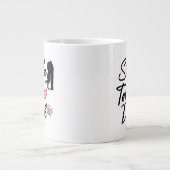 Beziehungsstatus Jumbo-Tasse (Vorderseite)