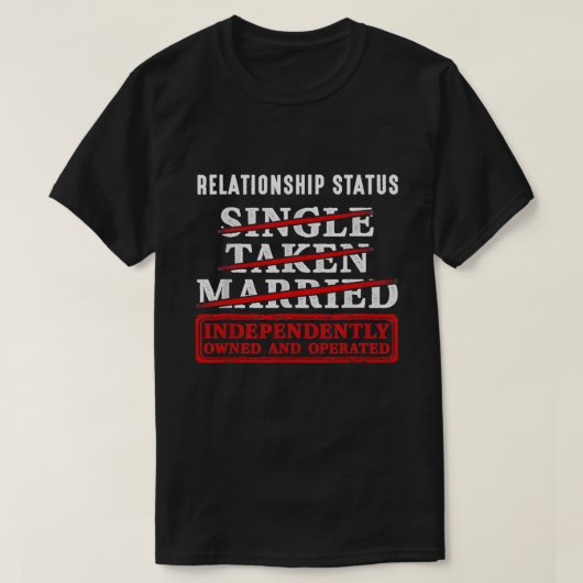 Beziehungsstatus, Lustige Scheidung T-Shirt (Design vorne)