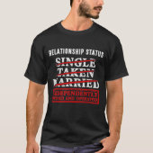Beziehungsstatus, Lustige Scheidung T-Shirt (Vorderseite)