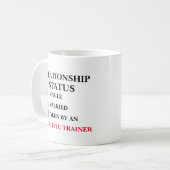 Beziehungsstatus Sporttrainer Kaffeetasse (Vorderseite Links)
