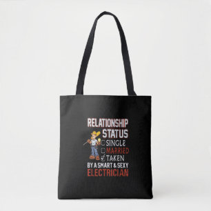 Beziehungsstatus - von einem Elektriker genommen Tasche