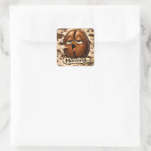 Beziehungsstickerbogen Quadratischer Aufkleber (Tasche)