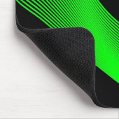 Bézier Curves - grün auf schwarz Mousepad (Ecke)