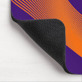 Bézier Curves - Orange on Deep Lila 330066 Mousepad (Ecke)