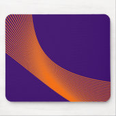 Bézier Curves - Orange on Deep Lila 330066 Mousepad (Vorne)