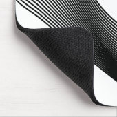 Bézier Curves - Schwarz auf Weiß Mousepad (Ecke)