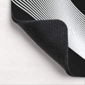 Bézier Curves - Weiß auf Schwarz Mousepad (Ecke)