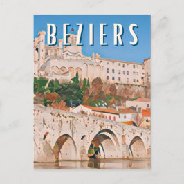 Beziers Foto Vintage Postkarte