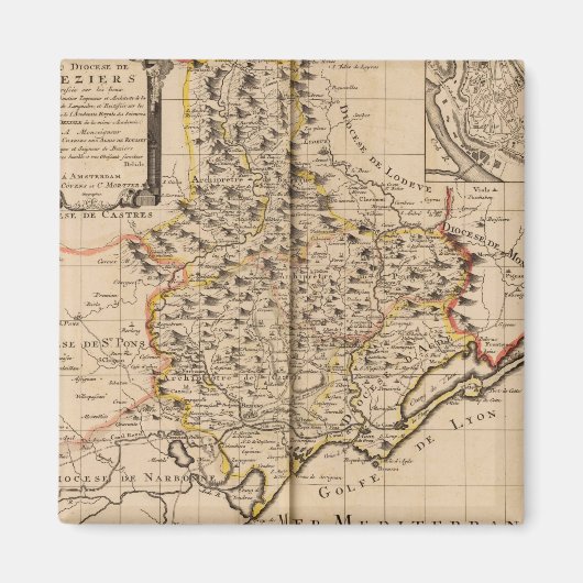 Beziers France Magnet (Vorne)