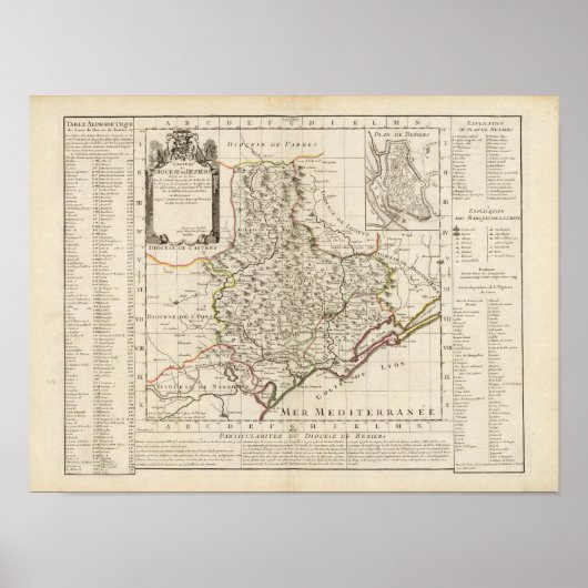 Beziers France Poster (Vorne)