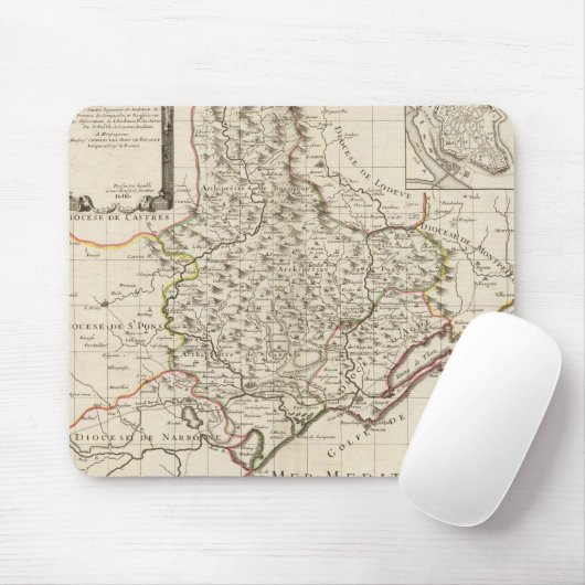 Beziers Frankreich Mousepad (Mit Mouse)