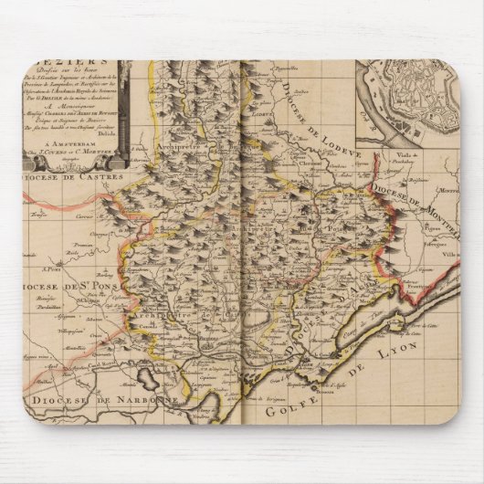 Beziers Frankreich Mousepad (Vorne)