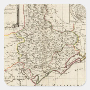 Beziers Frankreich Quadratischer Aufkleber