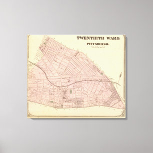 Bezirk 20 von Pittsburgh, Pennsyvania Leinwanddruck