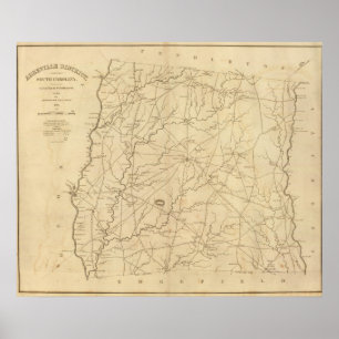 Bezirk Abbeville, South Carolina Poster