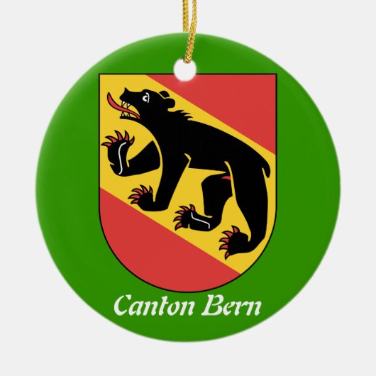 Bezirk Bern* die Schweiz Weihnachtsverzierung Keramikornament (Vorne)
