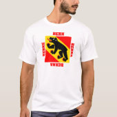 Bezirk-Flagge Berns die Schweiz T-Shirt (Vorderseite)