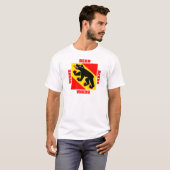 Bezirk-Flagge Berns die Schweiz T-Shirt (Vorne ganz)