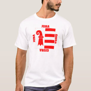 Bezirk-Flagge Juras die Schweiz T-Shirt