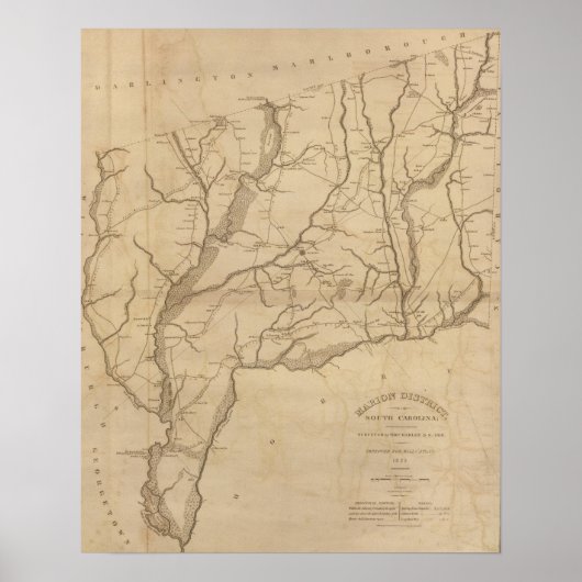 Bezirk Marion, South Carolina Poster (Vorne)