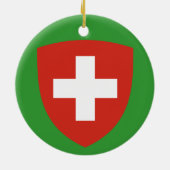 Bezirk St Gallen * Weihnachtsverzierung Keramikornament (Hinten)