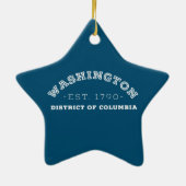 Bezirk Washington, Columbia Keramik Ornament (Hinten)