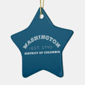 Bezirk Washington, Columbia Keramik Ornament (Links)