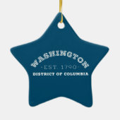 Bezirk Washington, Columbia Keramik Ornament (Hinten)