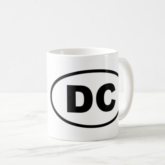 Bezirk Washington DC Columbia Kaffeetasse (VorderseiteRechts)