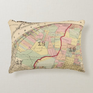 Bezirke 1819 von Pittsburgh, Pennsyvania Zierkissen