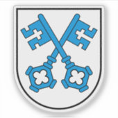 Bezirke Wangen & Oberaargau, Emblem, Schweiz Aufkleber (Vorderseite)