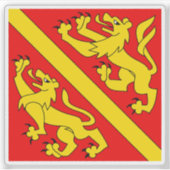 Bezirksflagge Fraubrunnen, Schweiz Aufkleber (Vorderseite)