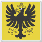 Bezirksflagge Oberhasli, Schweiz Aufkleber (Vorderseite)