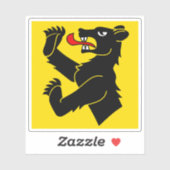 Bezirksflagge Obersimmental, Schweiz Aufkleber (Blatt)