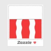 Bezirksflagge Ouest Lausannois, Schweiz Aufkleber (Blatt)