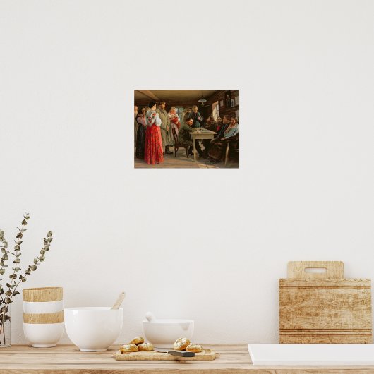 Bezirksgericht, 1888 poster (Küche)