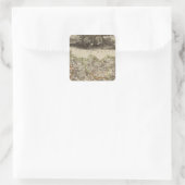 Bezirksgrenzen Quadratischer Aufkleber (Tasche)