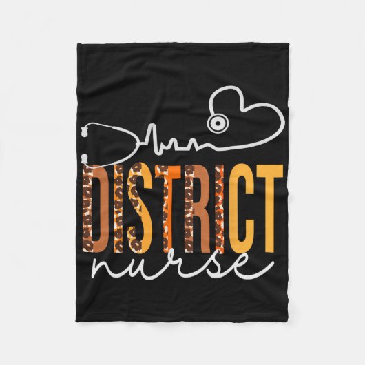 Bezirkskrankenhaus Leopard Heartbeat Aufwertungswo Fleecedecke (Vorderseite)