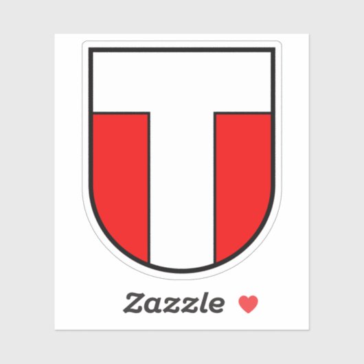 Bezirkswappen Konolfingen, Schweiz Aufkleber (Blatt)