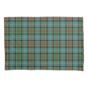 BezirkTartanaquamariner und schwarzer Pl Paisleys Kissenbezug