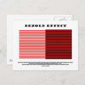 Bezold-Effekt (optische Illusion) Postkarte (Vorne/Hinten)