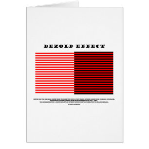 Bezold Effekt (optische Täuschung)