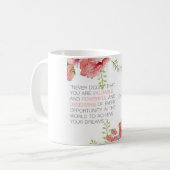 Bezweifeln Sie nie - Tasse Hillary Clinton (Vorderseite Links)