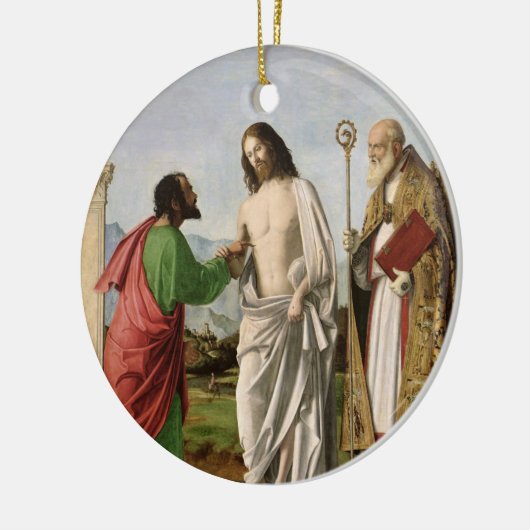Bezweifeln von Thomas mit St. Magnus, c.1504-05 Keramikornament (Links)